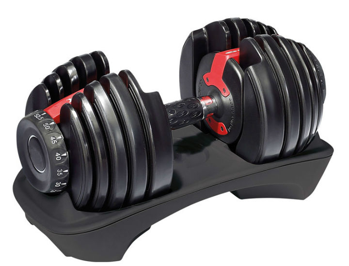 Bowflex SelectTech 552 adjustable dumbbell with dial selector